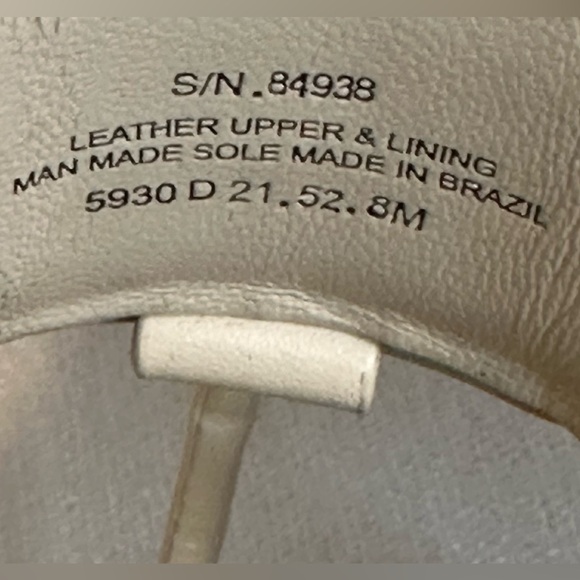 TORY BURCH Georgia Cream Soft Croc Ivory Sandals Size 8M - Picture 5 of 5